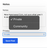 Metal detecting coin finds
